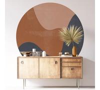 Sticker Mural Rond/Cercle - Boho 3617689868547 - Adhésif + Protection Mate - Diamètre 100 cm