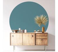 Sticker Mural Rond/Cercle - Couleur Tendance 3617689874173 - Adhésif + Protection Brillante - Diamètre 110 cm