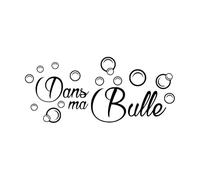 Sticker mural salle de bain Dans ma bulle Relax Sticker mural salle de bain douche vinyle maison petit format - 25x56cm