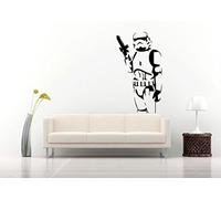 Sticker mural Stormtrooper XXL - Deco-online - Vinyle - Futuriste - Star Wars - Blanc - Mur - Indoor - Réutilisable