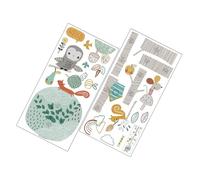 Sticker Mural Toise Animaux Arbre 1 Set Pvc Décoratif Garçon et Filles | Courbe de Croissance pour Garçon et Filles, Motif Cartoon Créatif, Usage Chambre et Jardin D’garçon et Filles