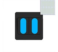 Sticker mural veilleuse 3 couleurs au choix - Peut être collé sur le bouton dans une chambre d'enfant ou une chambre d'ancienne, facile à trouver