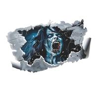 Sticker mural zombie - Décalcomanies d'horreur d'Halloween amovibles, graphiques effrayants réalistes | Autocollant de sol surdimensionné avec design désespéré, Maison hantée salon fêtes effrayantes