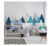 Sticker Muraux Autocollant Enfants Decoration Géant Montagnes Scandinaves pour Chambre Bébé Tipika 95 x 360 cm