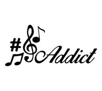Sticker Music addict