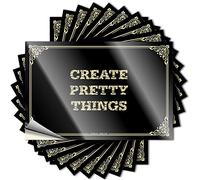 Sticker Music en vinyle durable - Create Pretty Things Case pour adulte (12 x 18 cm)