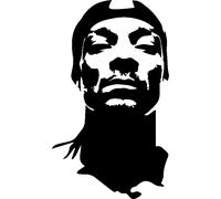 Sticker musique portait snoop doggy dogg