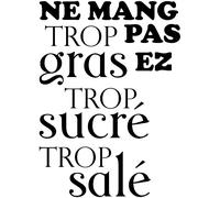 Sticker Ne mangez pas trop