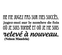 Sticker Ne me jugez pas sur mes succès - Nelson Mandela