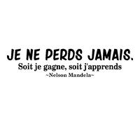 Sticker Ne perds jamais - Nelson Mandela