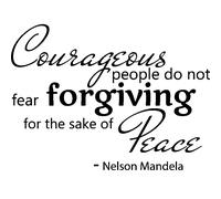 Sticker Nelson Mandela - Courageous people