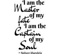 Sticker Nelson Mandela - Master of my fate