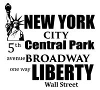 Sticker New York city design cartier
