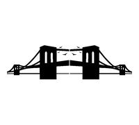 Sticker New York vu sur le pont