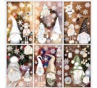 Sticker Noël Fenêtre, SILARLAIT 10 Feuilles Sticker Fenêtre Noël Électrostatique & Amovible & Réutilisable, Autocollant Décoration pour Vitre, Vitrine