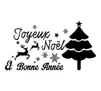 Sticker Noël joyeux noël et bonne année
