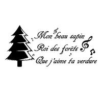 Sticker Noël mon beau sapin, roi des forêts