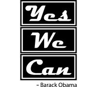 Sticker Obama - Yes we can