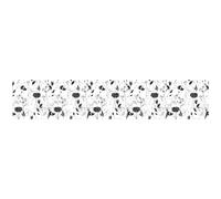 Sticker occultant et privatif pour fenêtre roses noires et fleurs long