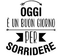 Sticker Oggi è un buon giorno per sorridere