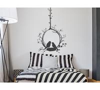 Sticker Oiseaux dans Le Nid - Nombreuses tailles et couleurs disponibles