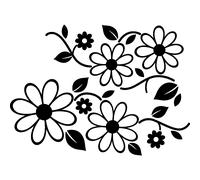 Sticker Ornement marguerite
