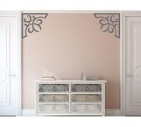 Sticker Ornements de Coin Baroque - Nombreuses tailles et couleurs disponibles