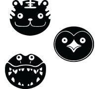 Sticker Ours, pingouin et crocodile