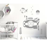 Sticker Ourson Sous-marin - Nombreuses tailles et couleurs disponibles