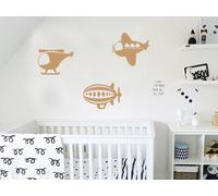 Sticker Pack 3 Avions - Nombreuses tailles et couleurs disponibles