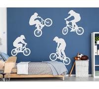Sticker Pack 4 Vélo BMX Freestyle - Nombreuses tailles et couleurs disponibles
