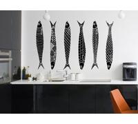 Sticker Pack 6 Sardines - Nombreuses tailles et couleurs disponibles