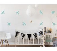 Sticker Pack 8 Avions - Nombreuses tailles et couleurs disponibles