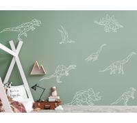 Sticker Pack 8 Dinosaures Géométrique - Nombreuses tailles et couleurs disponibles