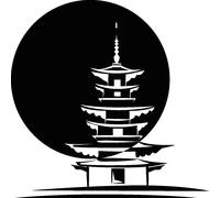 Sticker pagode