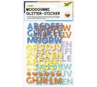 Sticker pailleté en caoutchouc mousse LETTERS