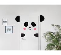 Sticker Panda à la Porte - Nombreuses tailles et couleurs disponibles