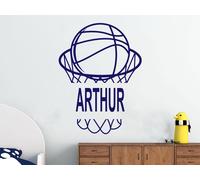 Sticker Panier et balle de Basketball personnalisable - Nombreuses tailles et couleurs disponibles