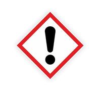 Sticker panneau DANGER point exclamation autocollant (taille M : 10cm x 10cm)