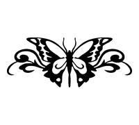 Sticker Papillon tribal pour voiture
