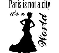 Sticker Paris est un monde