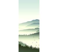 Sticker PAROI DE Douche - Paysage Montagne [80 x 200 cm]
