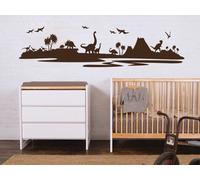 Sticker Paysage Dinosaures - Nombreuses tailles et couleurs disponibles