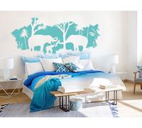 Sticker Paysage éléphants - Nombreuses tailles et couleurs disponibles