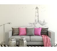 Sticker Paysage Mer Phare - Nombreuses tailles et couleurs disponibles