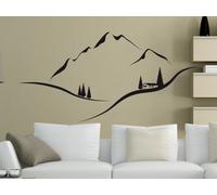 Sticker Paysage Montagne - Nombreuses tailles et couleurs disponibles