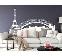 Sticker Paysage Paris Tour Eiffel - Nombreuses tailles et couleurs disponibles