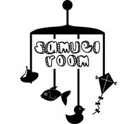 Sticker Personnalisable Design poisson, canard, cerf-volant