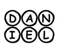 Sticker Personnalisé Cercles et Lettres