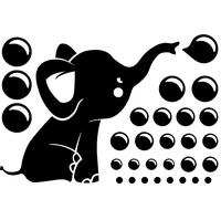 Sticker Petit éléphant soufflant des bulles